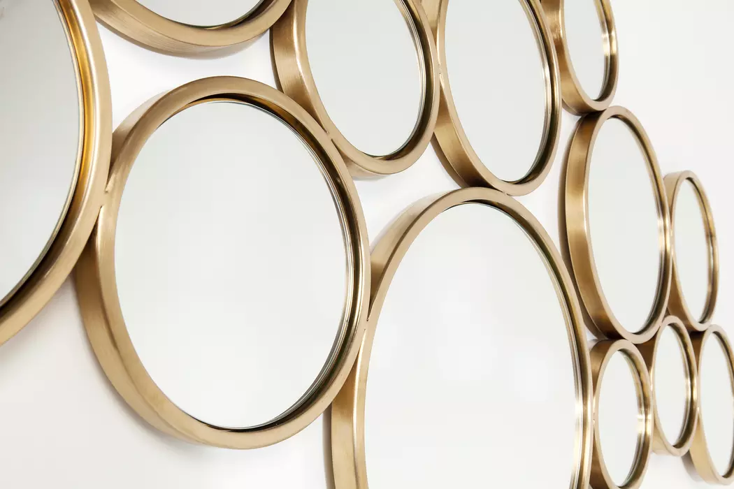 Wandspiegel Bubbles Brass