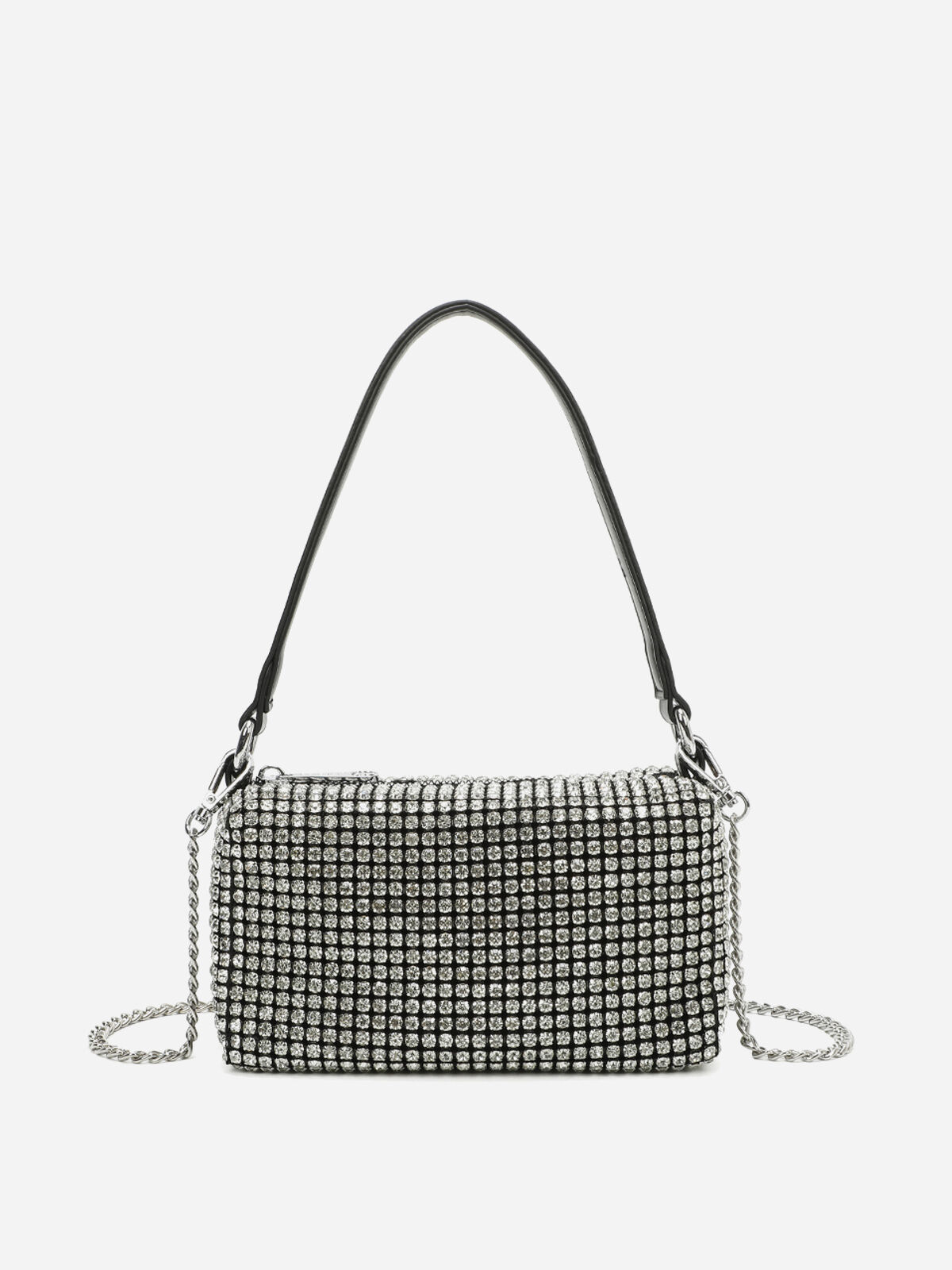 Sac à main à strass- Argenté