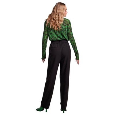 Pantalon femme Pcboss Hw Paperbag Straight PIECES