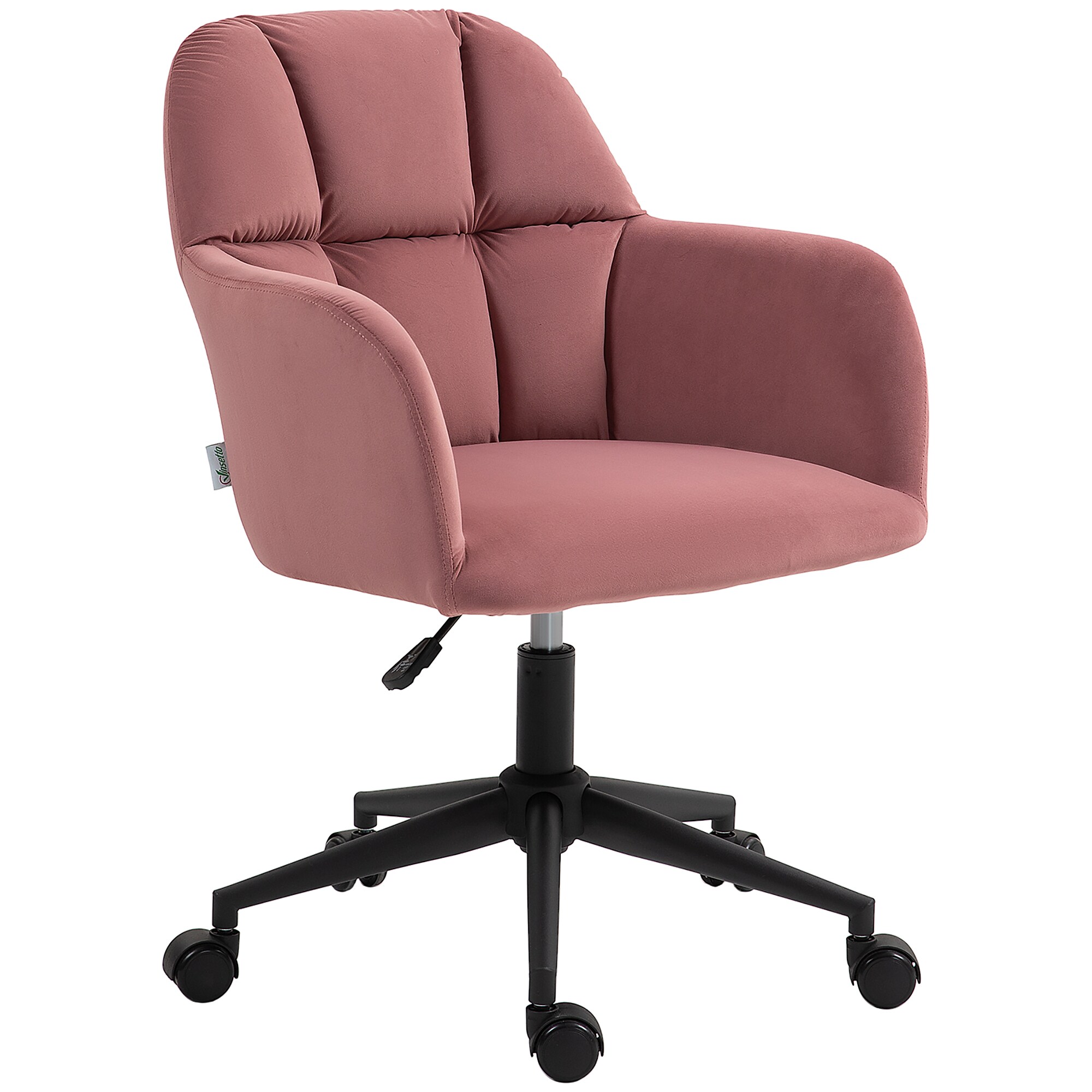 Vinsetto Bürostuhl mit Rollen dunkelgrau 58L x 58,5B x 86H cm