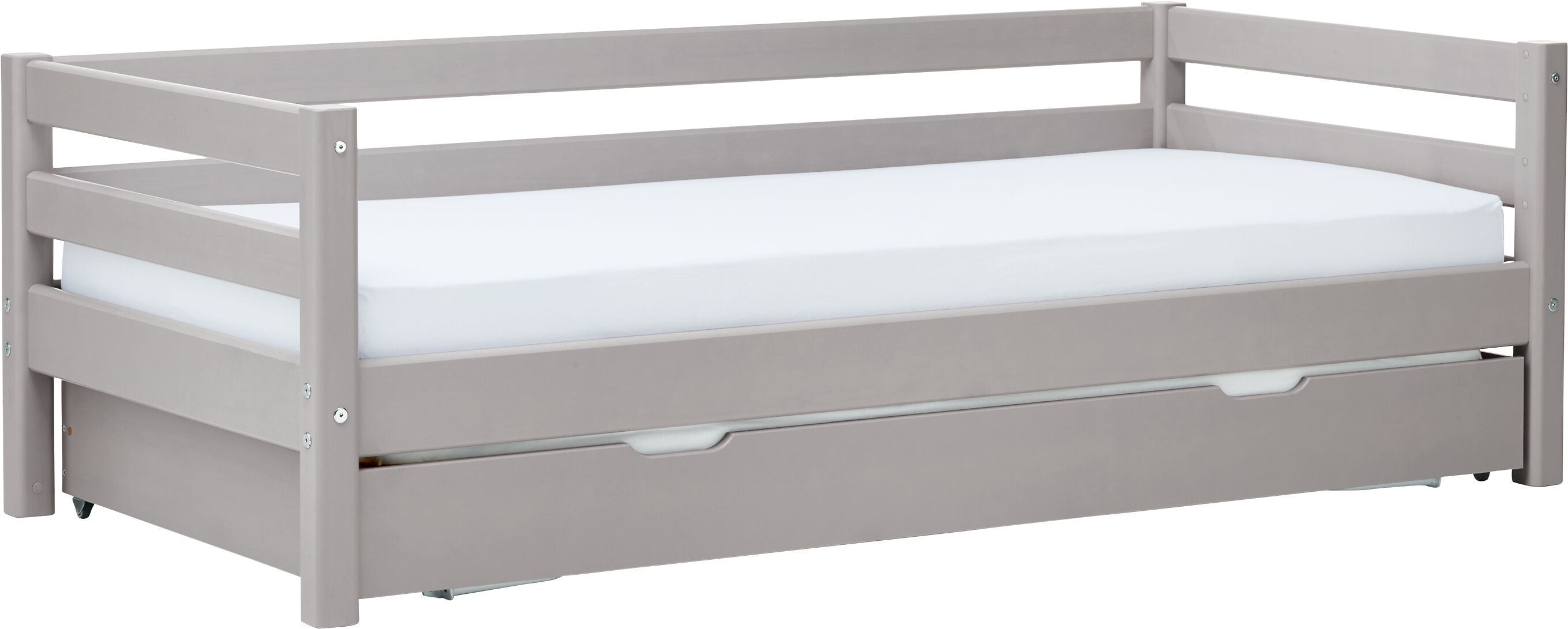 Flexa CLASSIC Kombibett - Grau / B: 100.0 cm x T: 210.0 cm x H: 67.0 cm