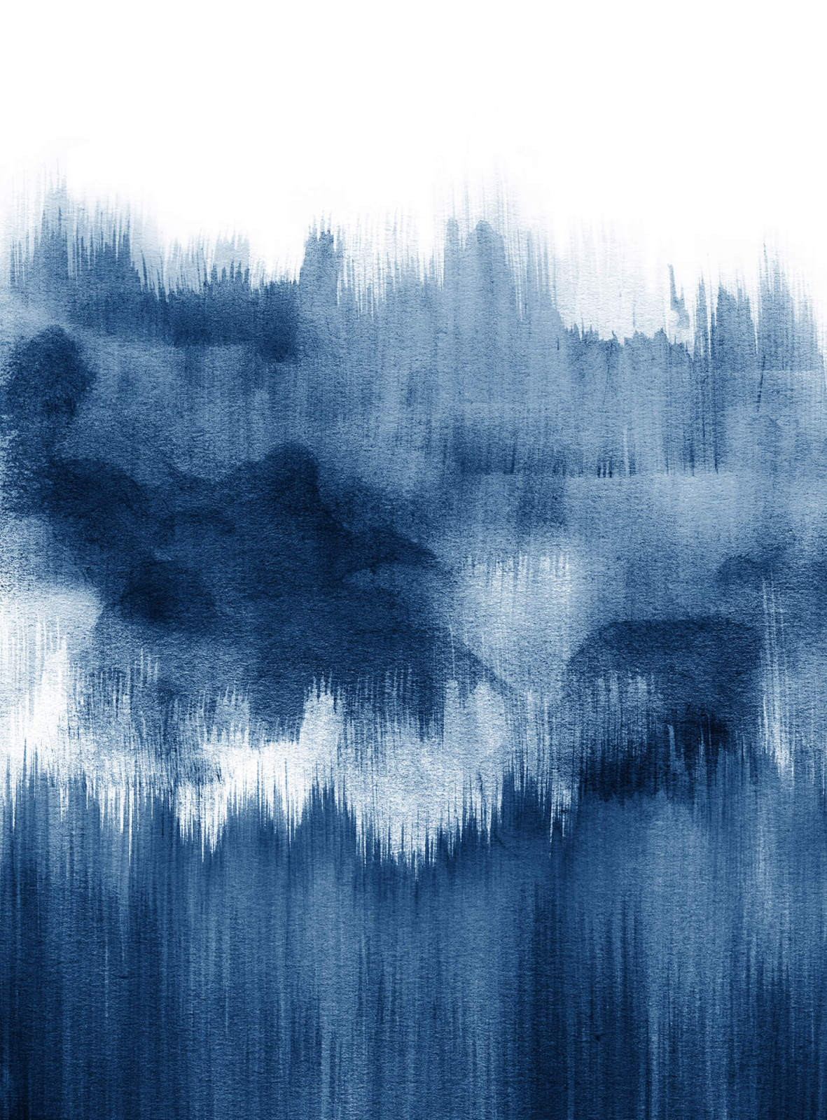 Fototapete DESIGNWALLS 2.0 - blau-weiß - Kunst - 2,6 Meter