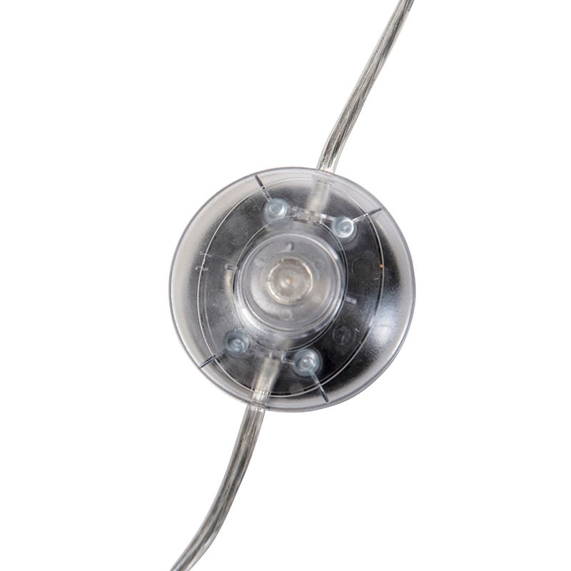 Booglamp staal stoffen kap wit 50/50/25 verstelbaar - XL