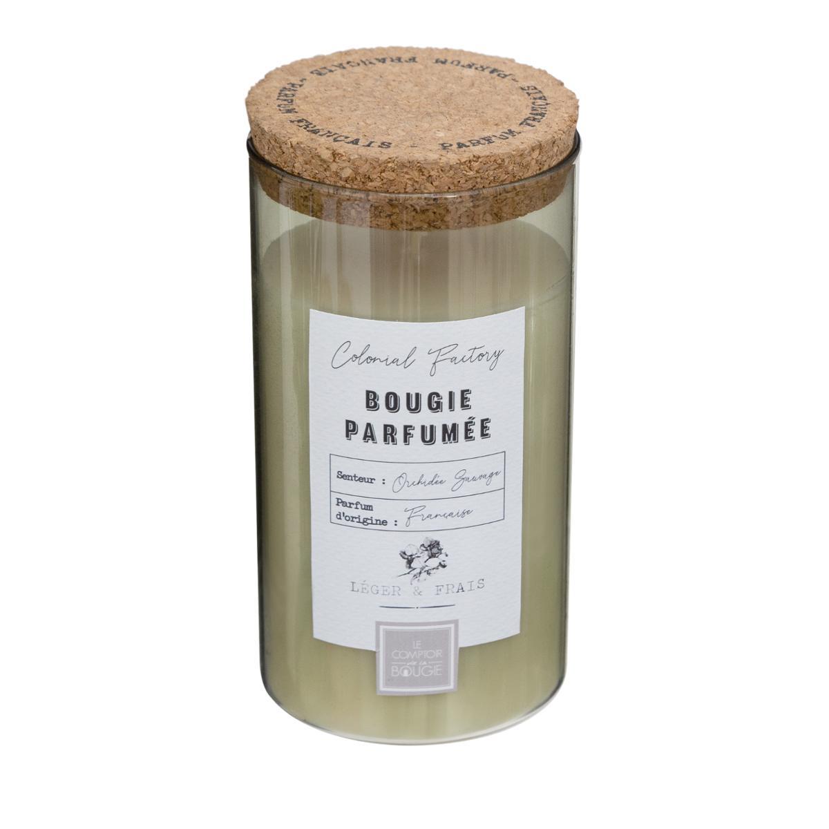 BOUGIE PARFUMEE VERRE AVEC COUVERCLE COLONI 230G