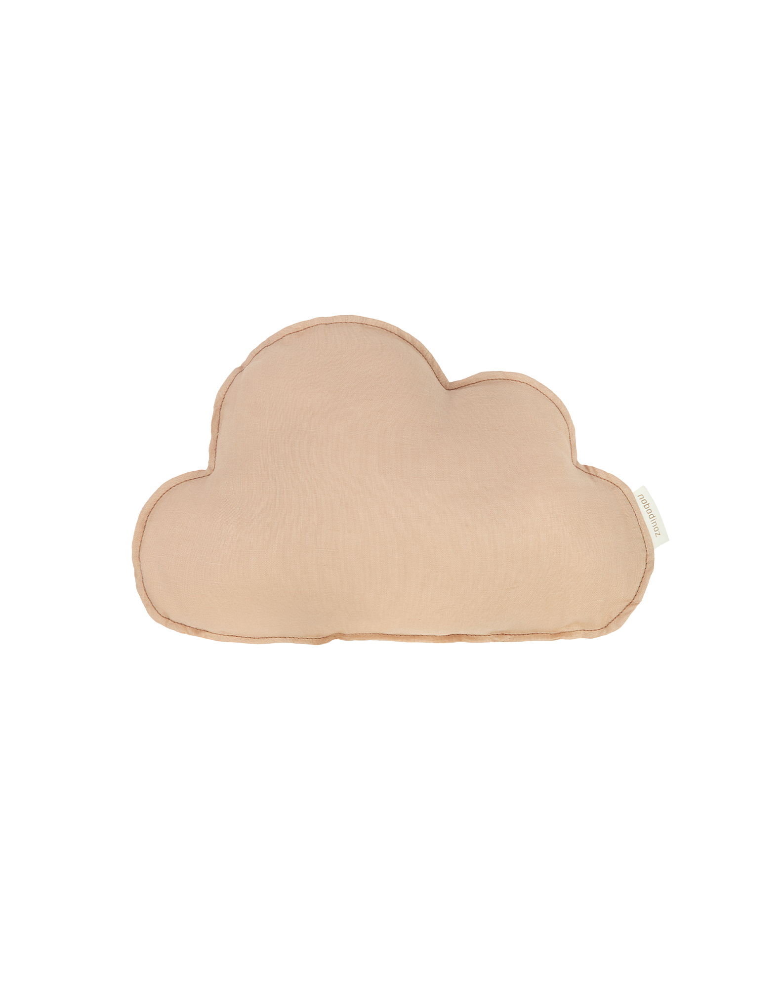 Coussin nuage l1n0 en lin français lavé | Marron