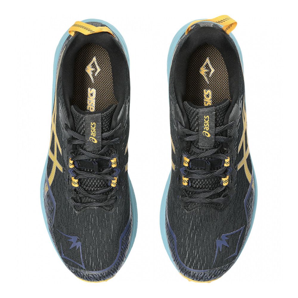 Asics FUJI LITE 4 - Chaussures trail Homme black/honey