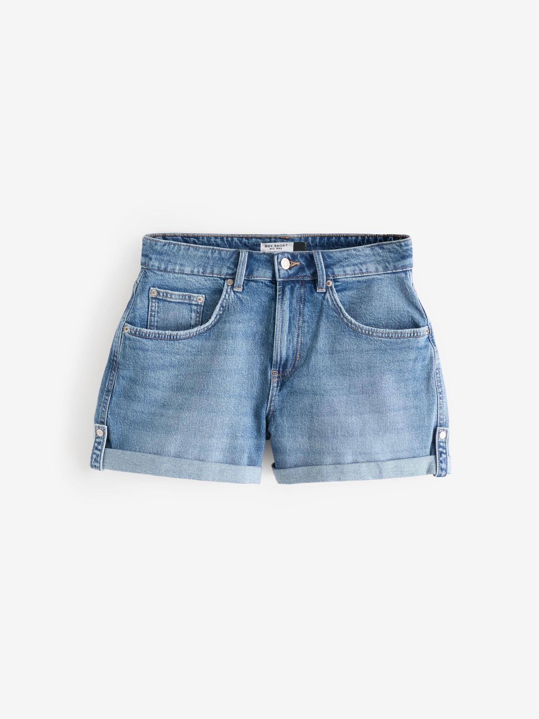 Normaal blauw - Hourglass - Denim boyshort