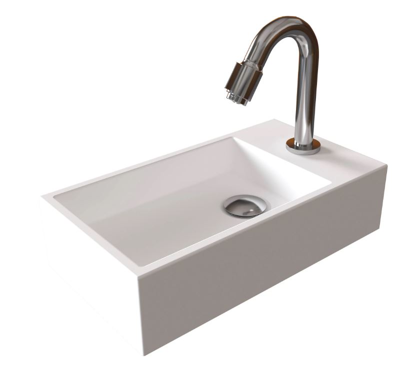 Sjithouse Furniture Polar fontein 40x22,5cm mat wit