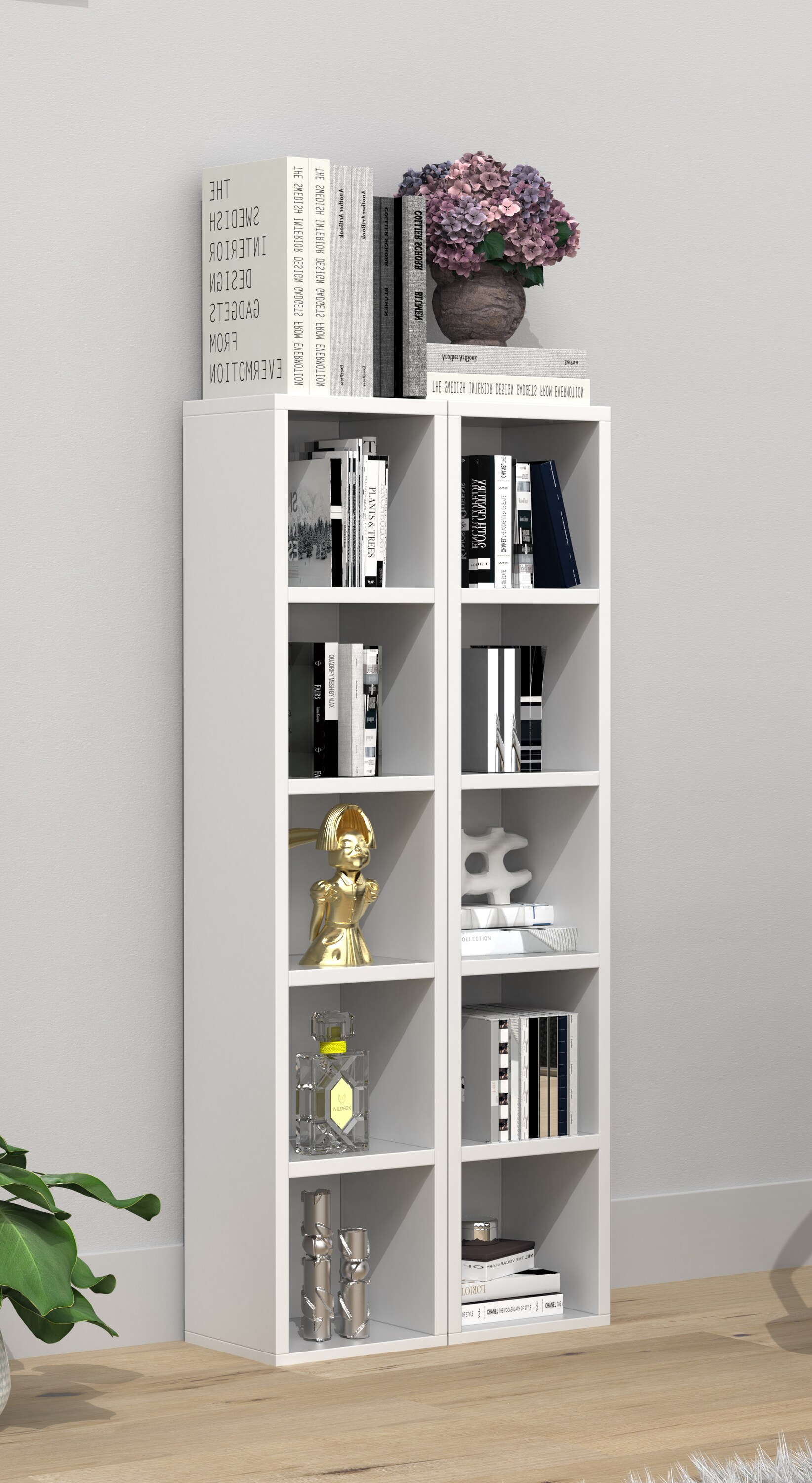 VCM Holz CD DVD Stand Aufbewahrung Standregal Bücherregal Deko Regal Megosa S
