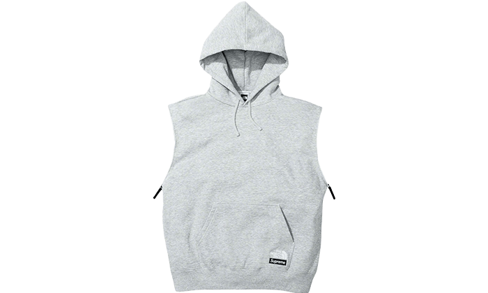 Supreme / The North Face Convertible Hooded Sweatshirt Heather Grey