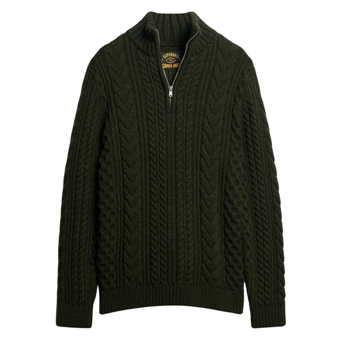 Superdry Vintage Jacob Henley Trui Heren