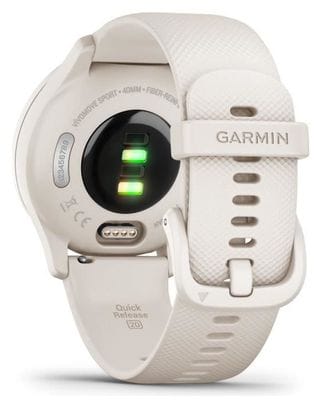 GARMIN Vivomove Sport - Montre de sport connectée à aiguilles et écran tactile - Ivoire Peach Gold