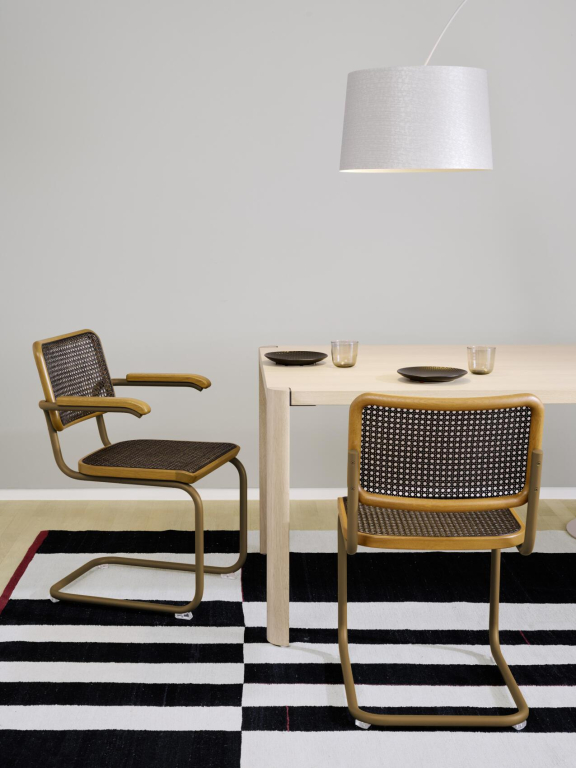 Thonet S64 V eetkamerstoel Dark Melange Black