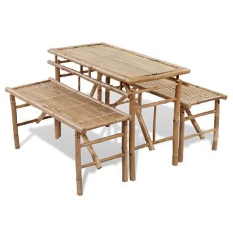 vidaXL - Kinderpicknicktafel - Bruin - Hout