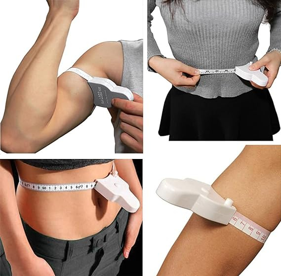 (150cm) Körper Massband Flexibles Ausziehband in Zentimeter mit Aufrollmechanismus - Weiss