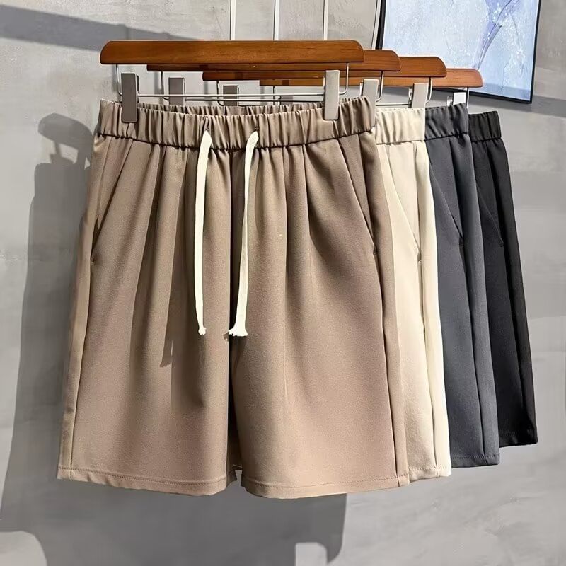 farrahces - Effen shorts met trekkoordtaille