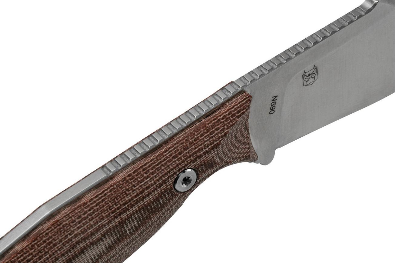 Real Steel Furrier Skinner Red Micarta 3611RM vaststaand mes, Ivan Braginets design