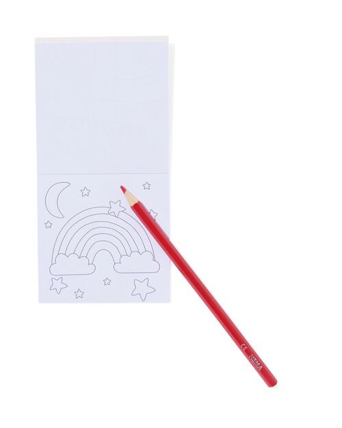 cadeau à partager livres de coloriage et d'autocollants arc-en-ciel