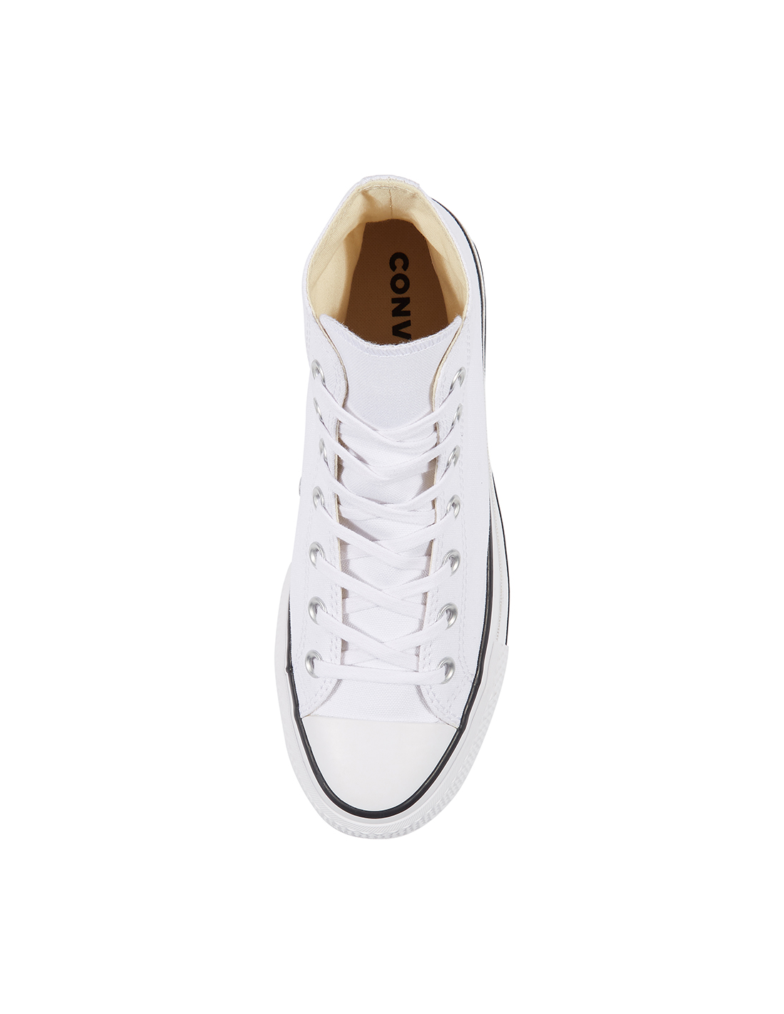 converse sneakers compensées montantes femme ctas lift hi blanc
