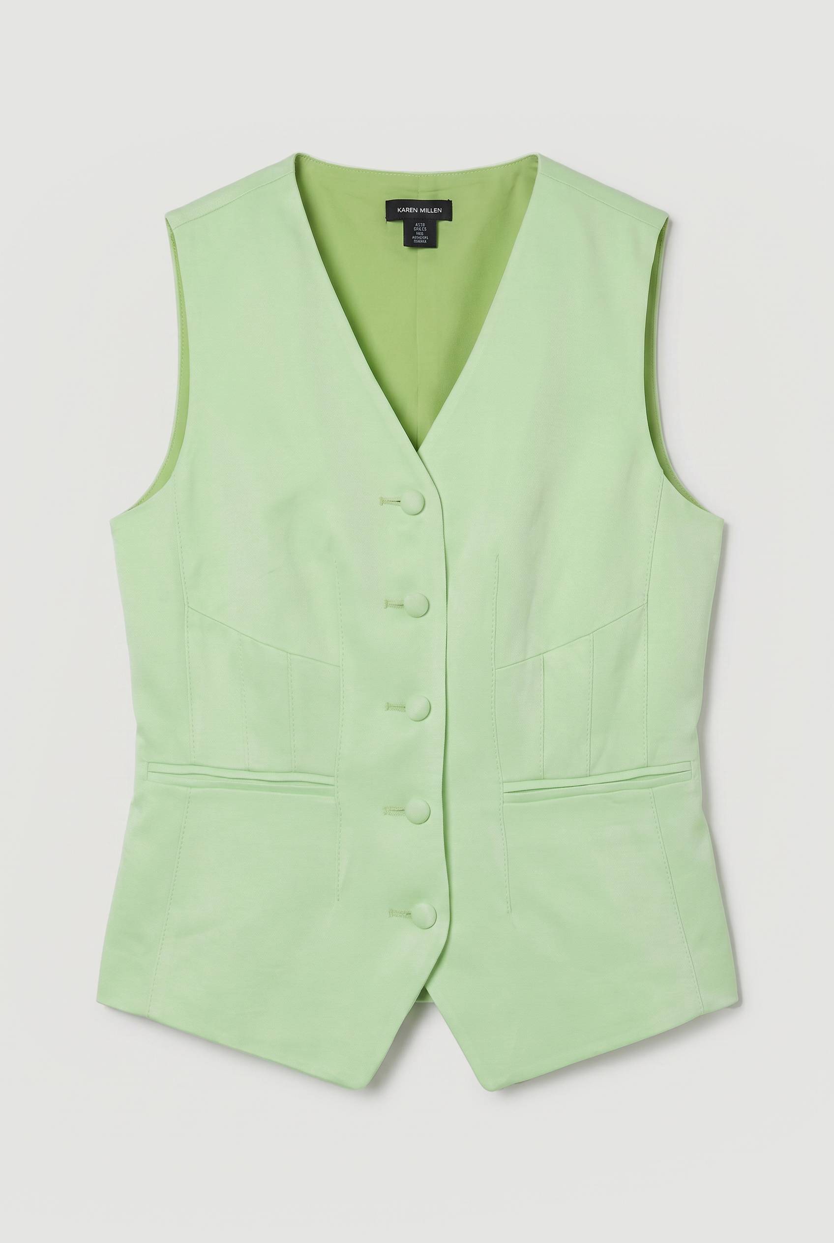 KarenMillen Gilet Ajusté En Viscose Satinée