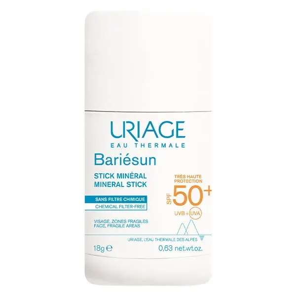 Protetor Solar em Bastão Mineral Uriage Bariésun FPS 50+ 18g