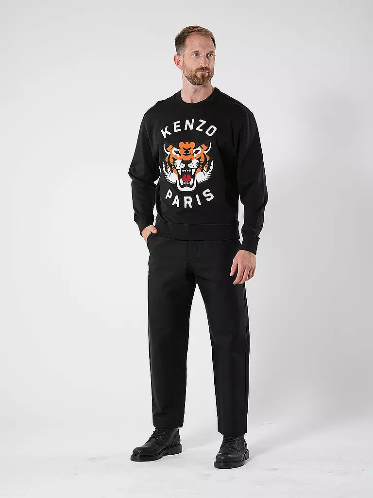 KENZO Sweater LUCKY TIGER schwarz