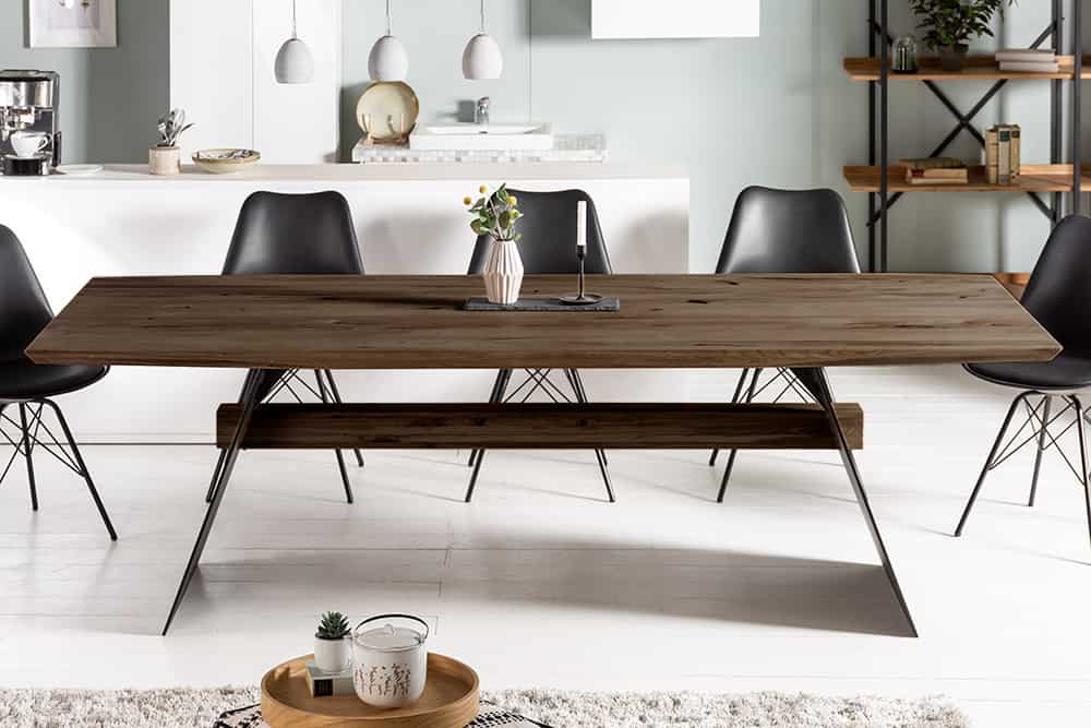Design Esstisch GRAND OAK 240cm smoke Eiche Massivholz