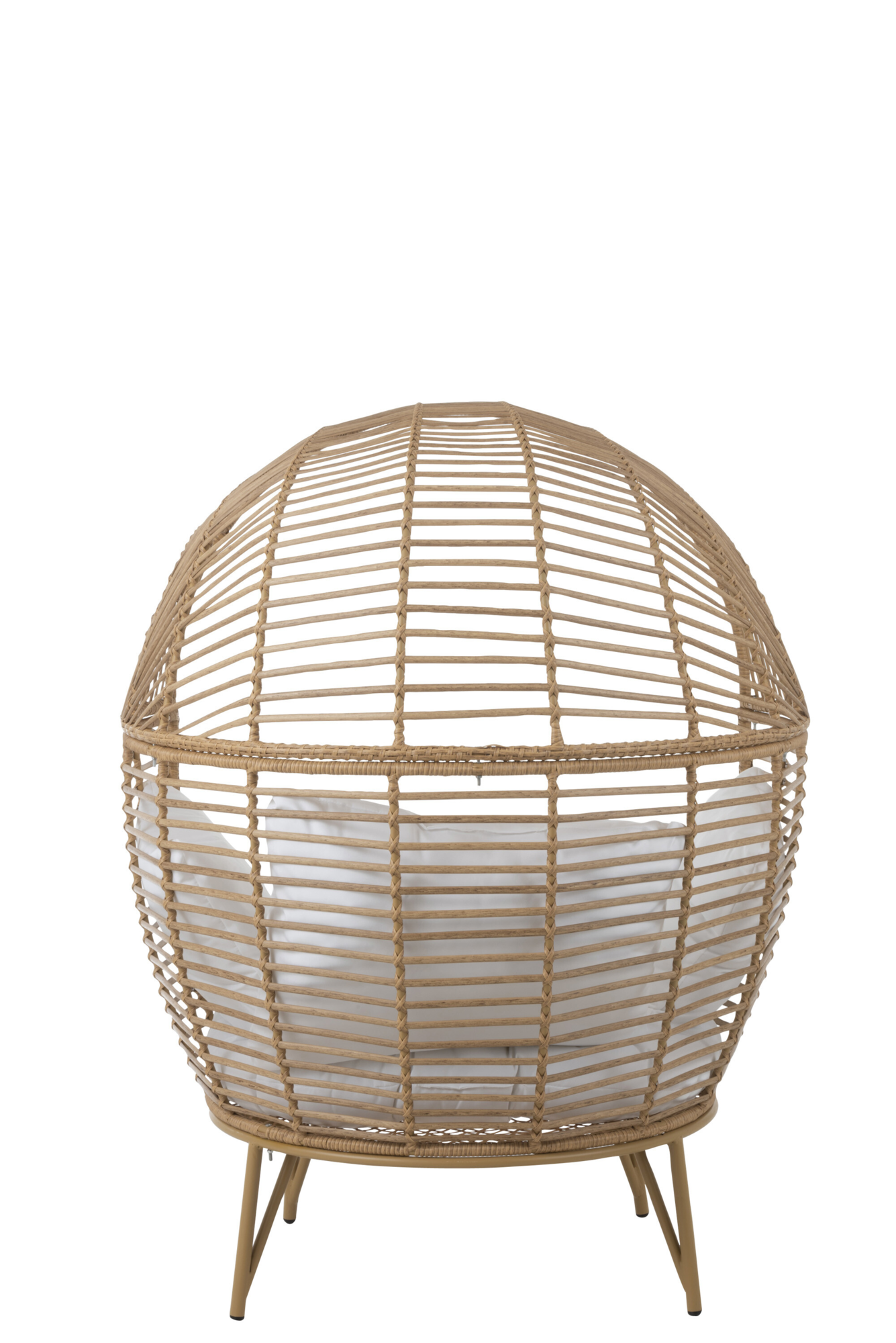 Fauteuil Ovaal staal naturel