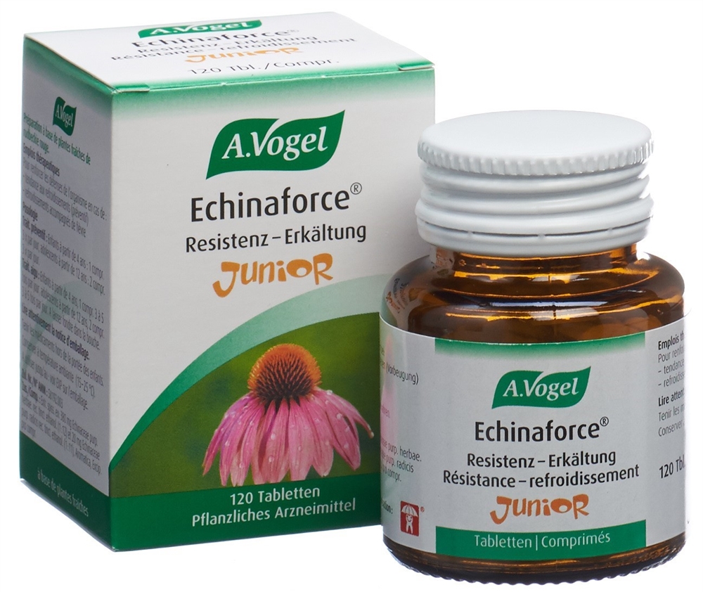 VOGEL Echinaforce Resistenz Erkältung Junior<br>120 Stück, Glas, Tablette, Junior