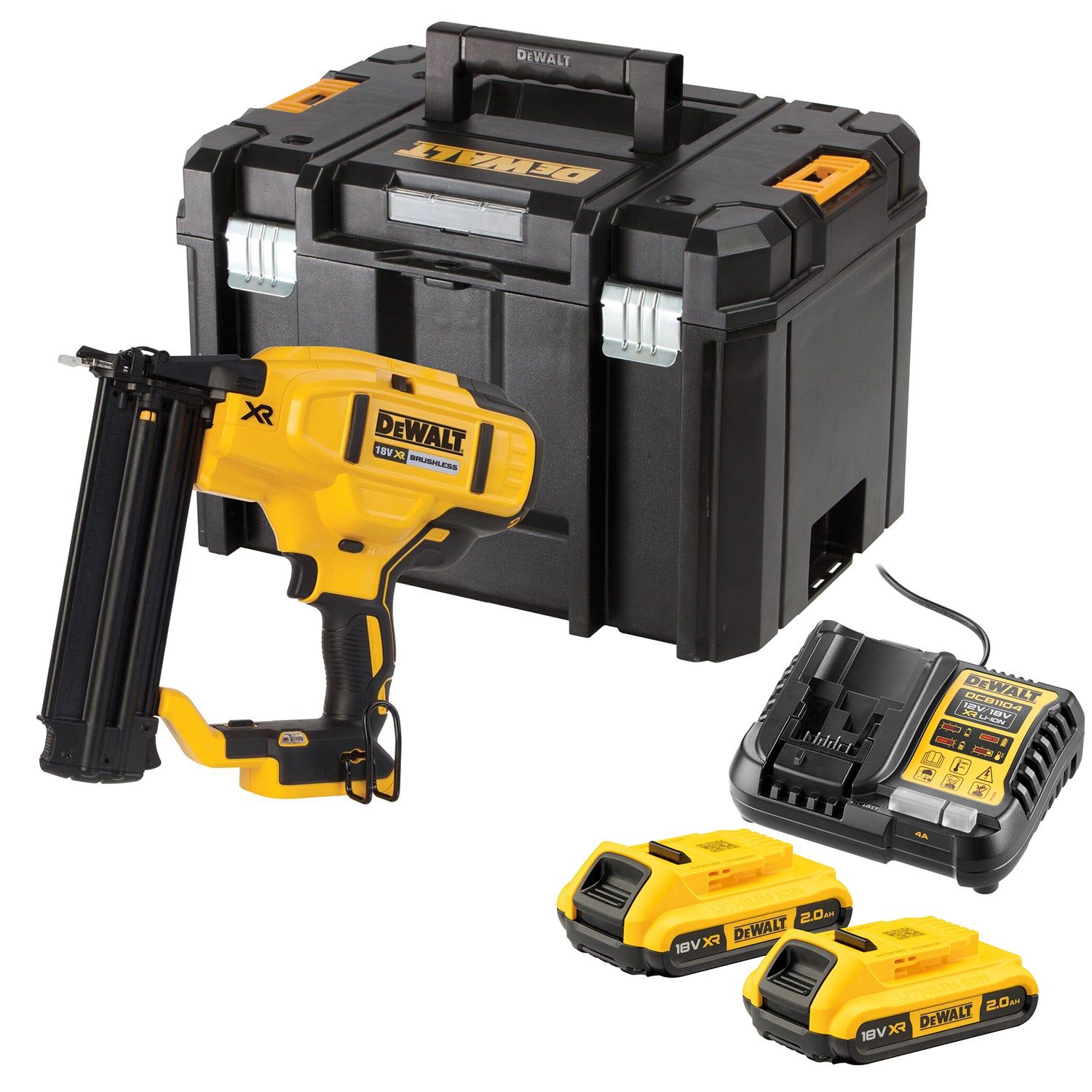 DeWALT DCN680D2 Accu afwerktacker 18Ga 18V XR 2.0Ah in TSTAK