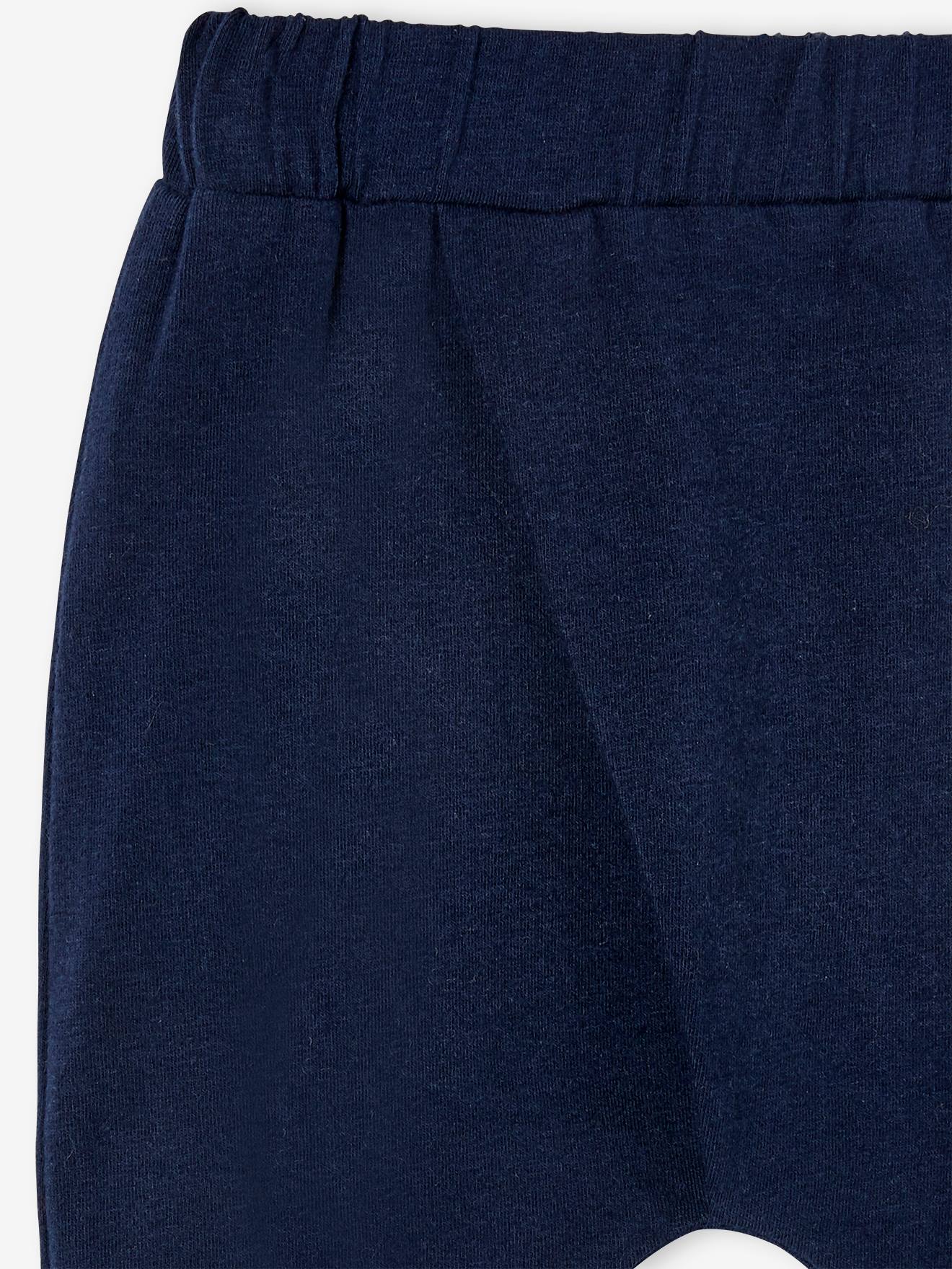 Calça de malha leve para recém-nascido, rosa médio, lisa.