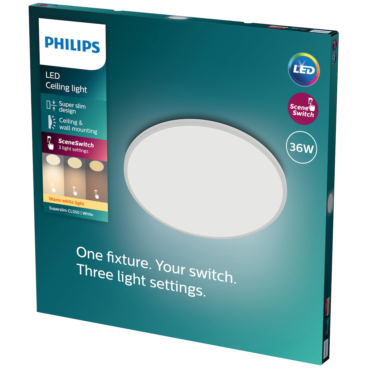 Philips Superslim taklampe 36W