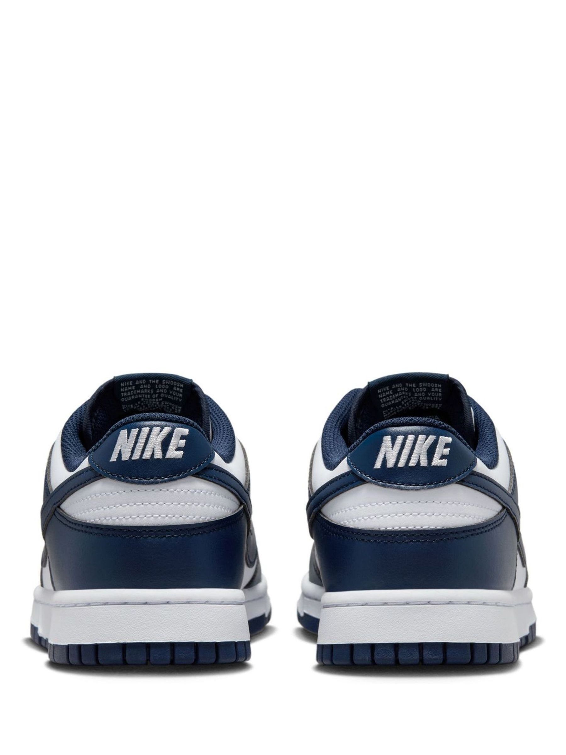 Marineblauw/wit - Nike Dunk Low sneakers