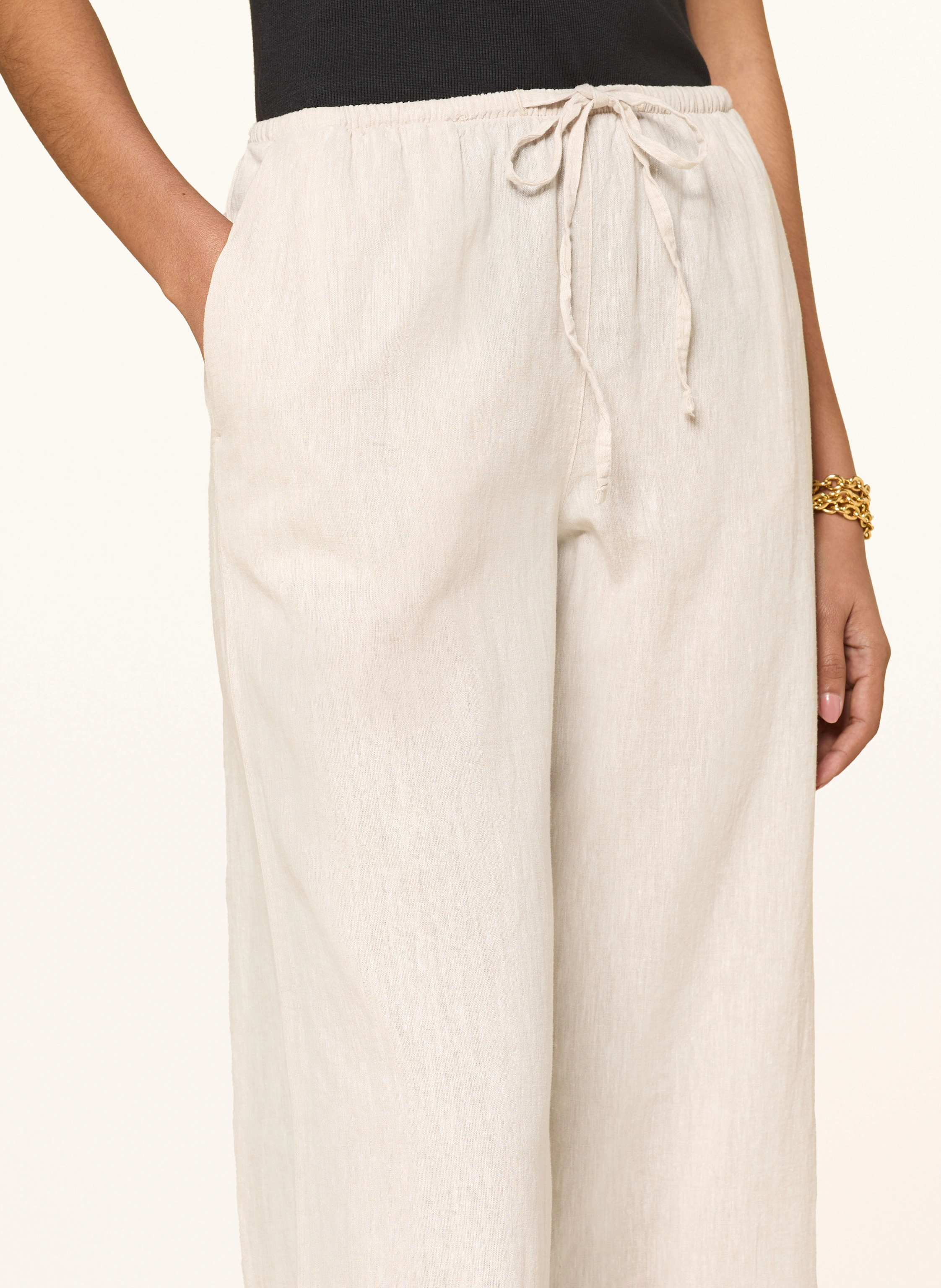 gina tricot Hose mit Leinen