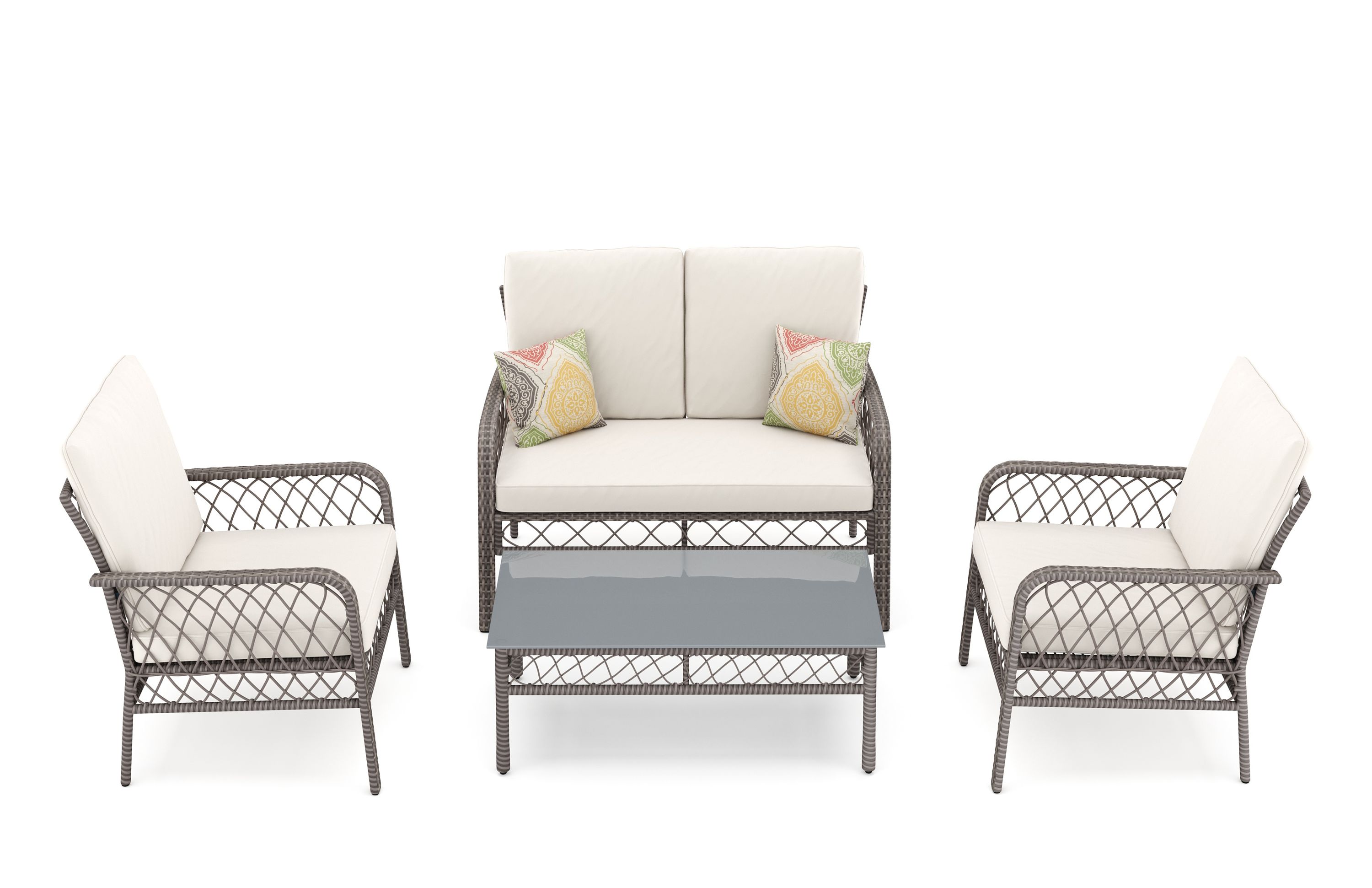 Gartenset Rattan ARIMBA beige