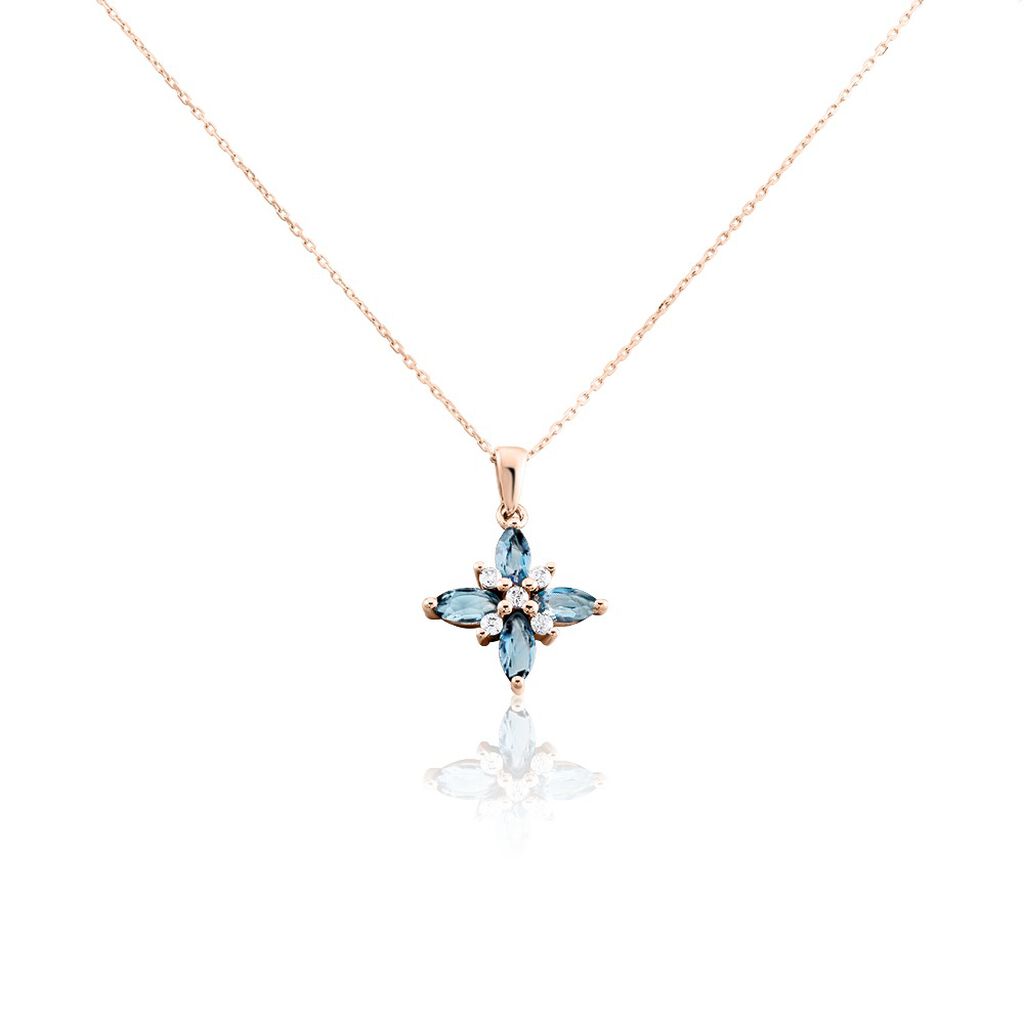 Collier Anabele Or Rose Topaze Oxyde