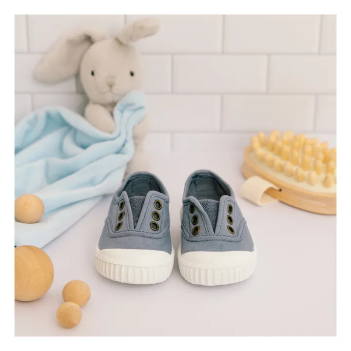 Victoria Baskets Inglesia Elastico Lon | Bleu