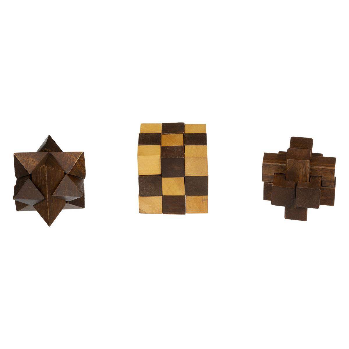JEU CASSE TETE BOIS D.17.5X6X7CM