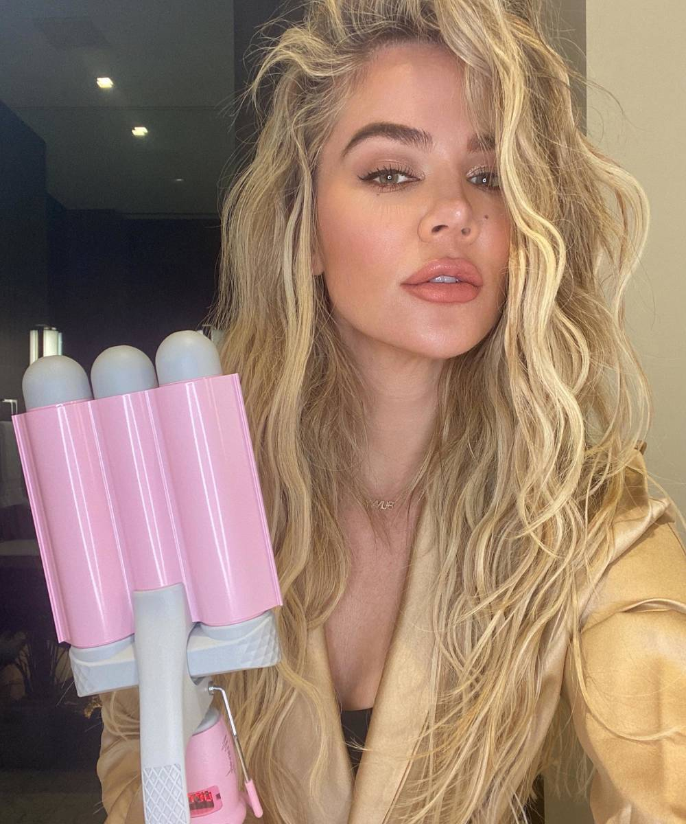 Pro Waver 32mm Dreifaches Keramik Welleneisen Lockenstab  - Pink