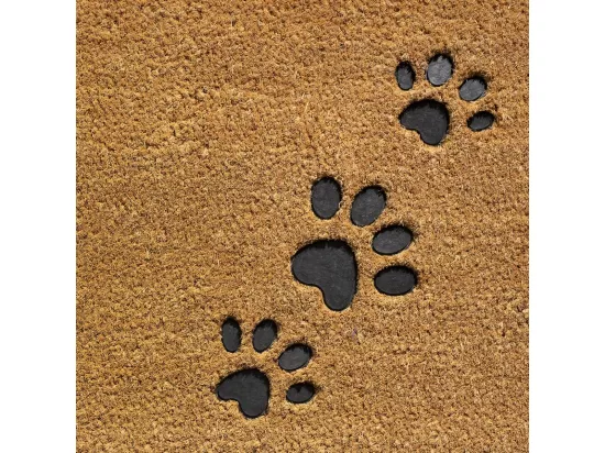 Paillasson 40x60 tissé en coco DOG FOOT marron