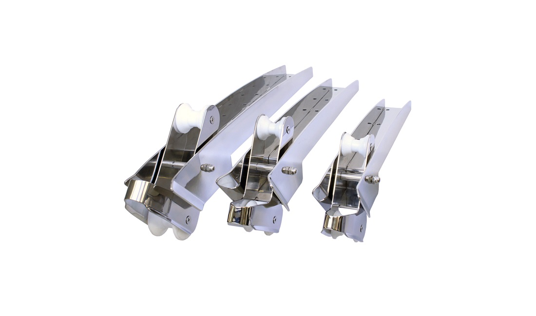 Ankerrulle vipbar AISI 316 L-415mm B-78mm 5-15 kg anker 1852