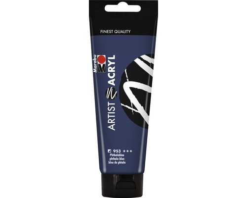 Marabu Artist Acryl, ftaloblauw 953, 120 ml