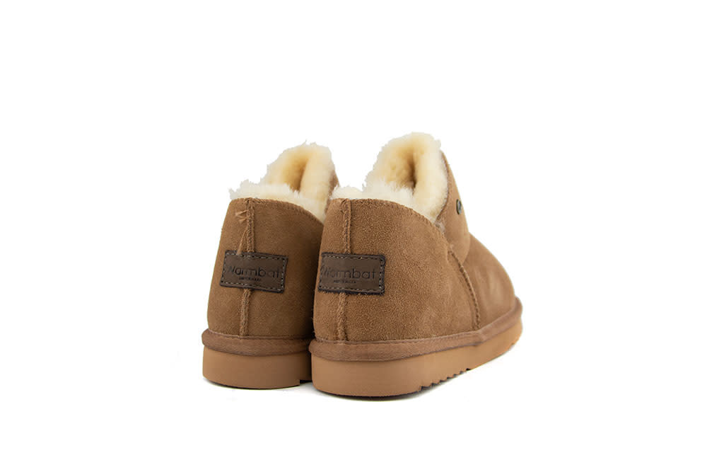 Warmbat Pantoffels Willow Cognac Suede