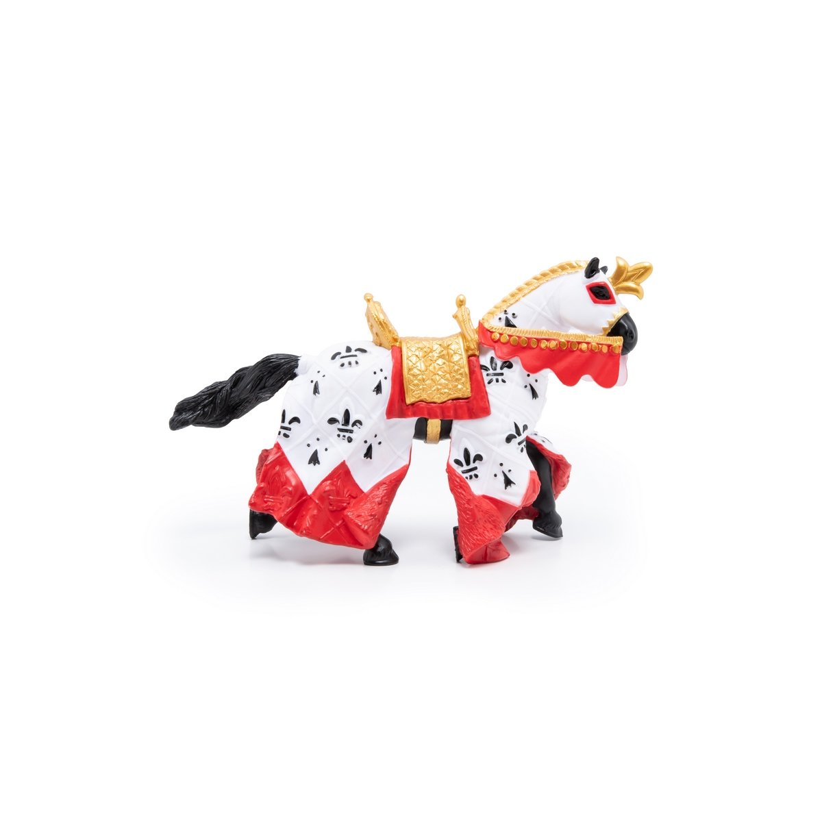 Figurine Cheval du roi Arthur rouge