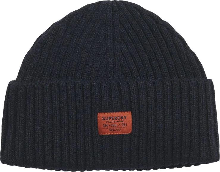 Superdry WORKWEAR KNITTED BEANIE HAT 98t