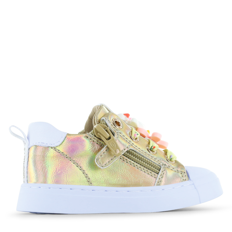 Shoesme metallic gouden sneaker  | Meisjes schoenen