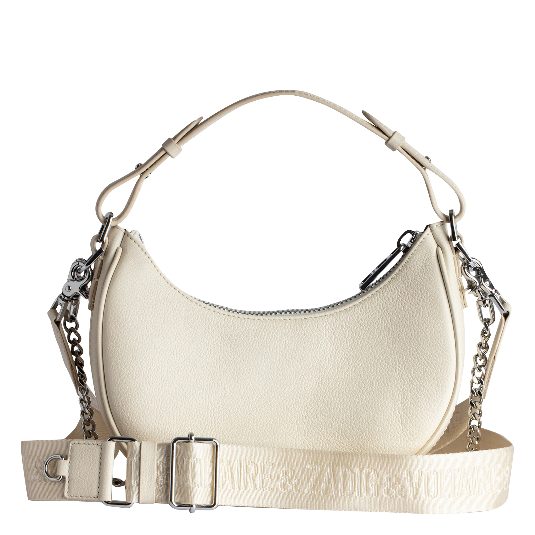 MOONROCK - Sac épaule en cuir| Blanc