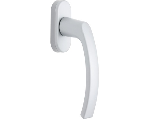 Raamgreep (raamgreep) Nepomuk aluminium/wit-mat