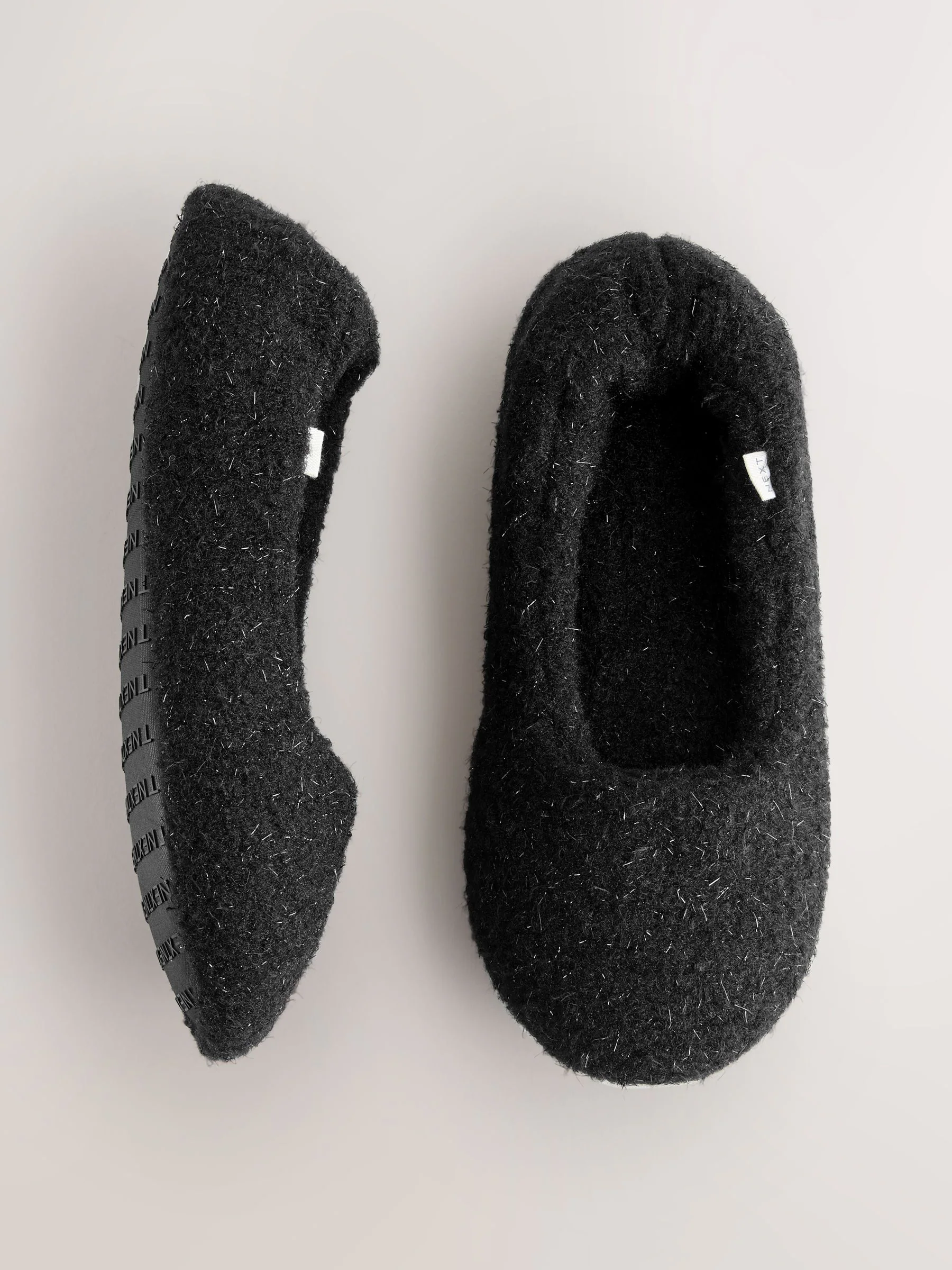 Zwarte glitter - Ballet Flat Slippers