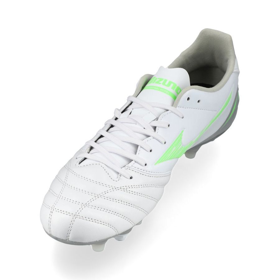 Mizuno Morelia Neo IV Pro SG Frontier - Blanc/Vert Néon/Cool Gray